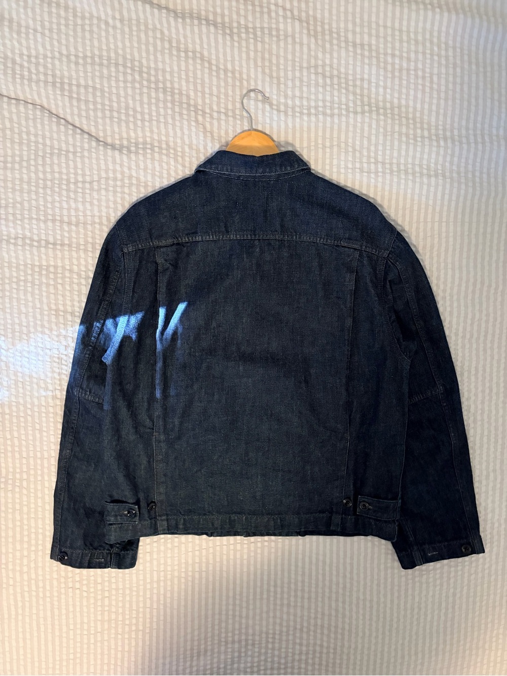 Lemaire Unisex Boxy Denim Jacket Indigo - Picture 2 of 8